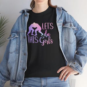 T-shirt de fan de catch pour femme T-shirt en coton épais Gildan 5000, cadeau pour elle, cadeau pour fan de sport, cadeaux de catch