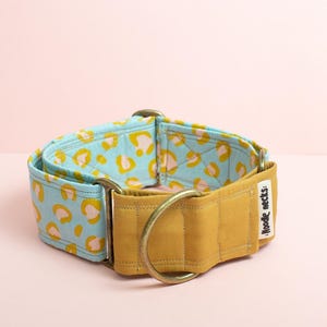 Martingale Dog Collar Animal Print / Greyhound Collar/ Iggy Collar/ Lurcher Collar/ Whippet Collar/ Galgo Collar