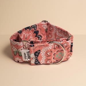 Martingale Dog Pink Groove / Greyhound Collar/ Iggy Collar/ Lurcher Collar/ Whippet Collar/ Galgo Collar