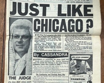Vintage Daily Mirror - June 21st  1956 - Just Like Chicago