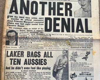 Vintage Daily Mirror - May 17th 1956 - Margaret Another Denial