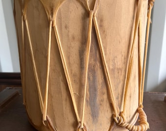 Vintage Canadian Rawhide Bongo Drum