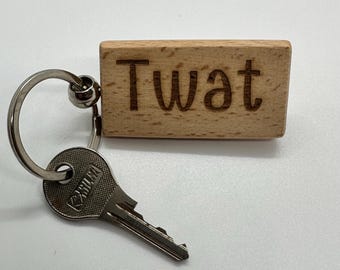 Funny, rude, keyring gift.