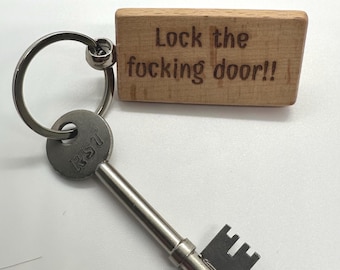 Funny, rude, keyring gift
