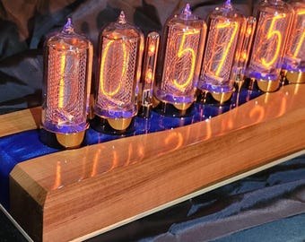 Nixie la zin18 Blue Luxury Clock