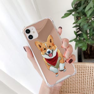 Custom Photo to Pet Cartoon Drawing Rose Gold Mirror iPhone Case | Dogs Cats Puppy Kitten iPhone 14 15 16 Pro Max Samsung S21 S30