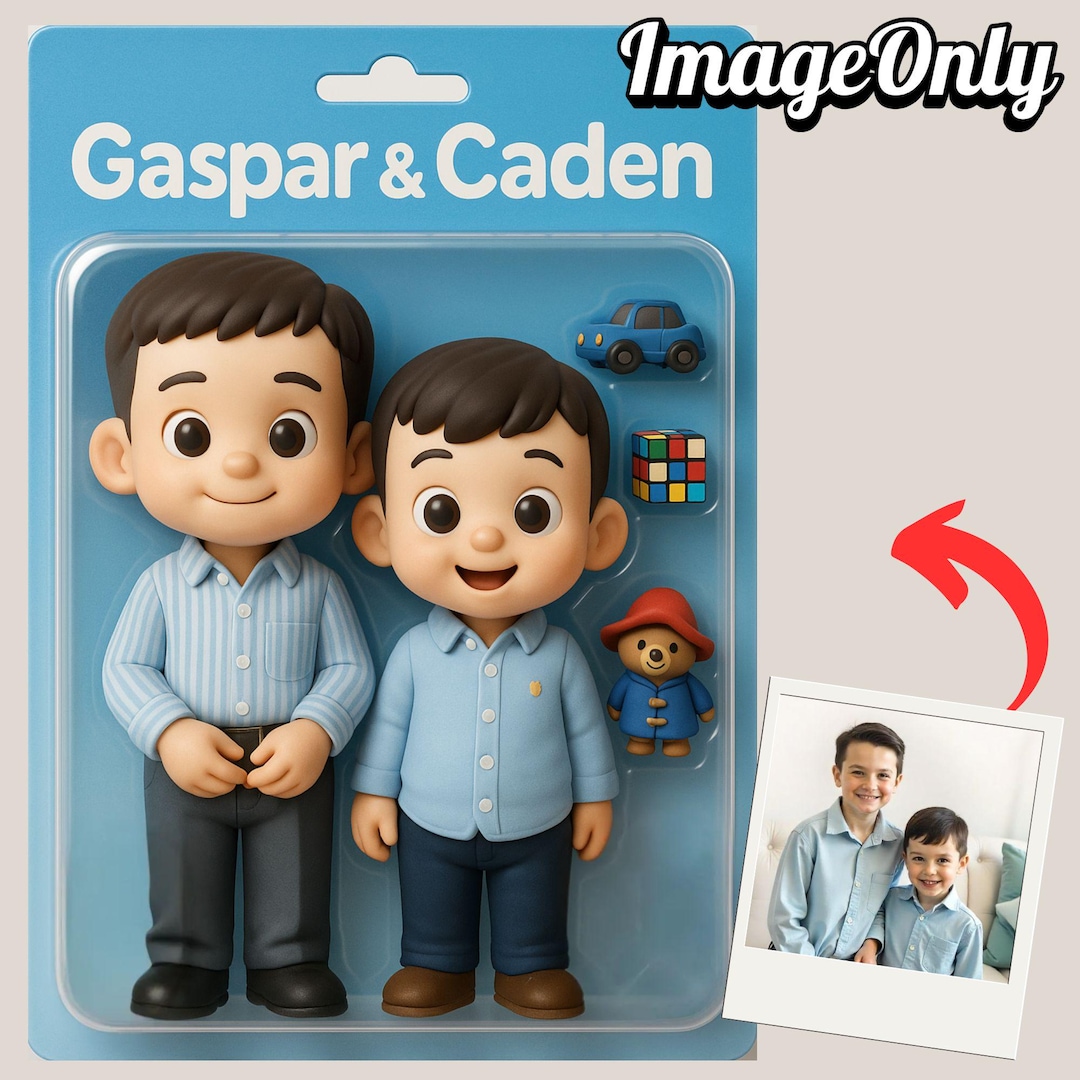 Personalized 3D Action Figure Toy Box Image: Custom Mini Me Gift ...