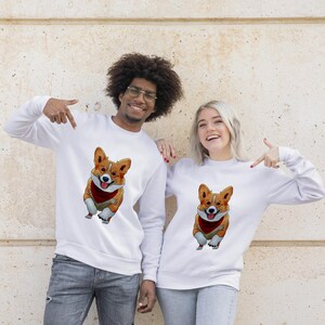 Sweat-shirt personnalisé avec photo d'animal de compagnie à dessin animé | Chiens chats animaux de compagnie dessin portrait personnalisé pull pull à capuche vêtements tenue de famille