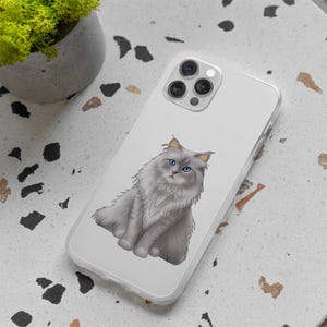 Custom Photo to Pet Cartoon Drawing iPhone Case | Dogs Cats Puppy Kitten iPhone 14 15 16 Pro Max Samsung S21 S30 Personalized iPhone Case