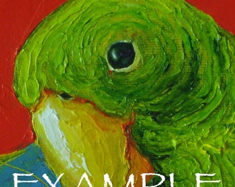 Custom Order for 8x8 Pet Portrait Original Impasto Oil Painting by Paris Wyatt Llanso