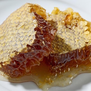 Organic Honeycomb | Pure Comb Honey | Natural Honey | Mountain Honey | Raw Honeycomb | Raw Unfiltered Unheated Hand-cut