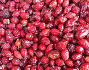 Natural Dried Rosehip | Sugar-Free Dried Fruit | Organic Sun-Dried Rosehip | Healthy Vegan Snack | Additive-Free Gluten-Free Natural Treat