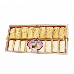 Hazelnut covered creamy Turkish delight | Delicious Turkish delight | Hazelnut Turkish delight in a special box as a gift 270 gram