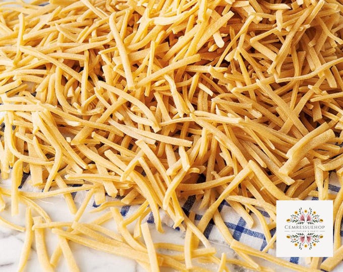 Homemade Organic Noodles | Handmade Noodle | %100 Natural pasta | Homemade Fettuchini | Fresh Erishte | Eriste | Turkish Pasta | Vegan food