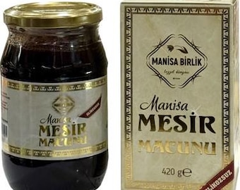 Pasta di Mesir alle erbe in barattolo di vetro – Rimedio tradizionale ottomano, completamente naturale e fatto a mano, senza zucchero, energia maschile