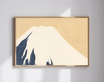 Berg Fuji Japandi Druck, japanische minimalistische Landschaft (Digitaler Download)