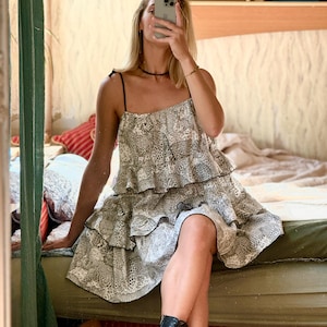 Unique Upcycled Dress from Vintage Bedding | One-of-a-Kind Reimagined Fashion