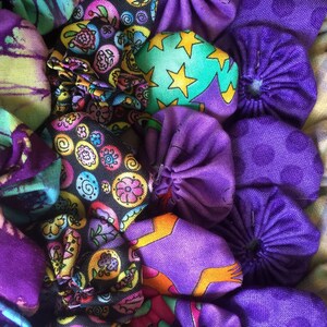 Fabric yoyo quilting yoyo sewing notion yoyo puff quilt flower appliqué Scrapbook Embellishment GARLAND decoration