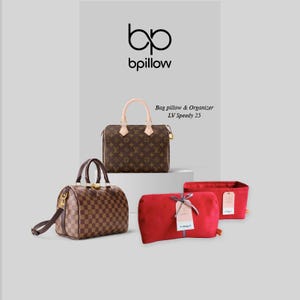 Suede Purse Storage Pillow Organizer for LV Speedy 25 30 35 Bag | Handbag Liner Multi-Pocket design | Handbag Storage | Bag Shaper Pillow