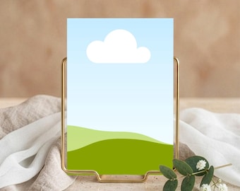 5x7 Table Number Mockup, Vertical Sign, Wedding, Event, Canva & JPG, Digital Download