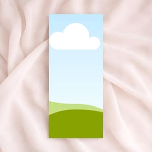 Girl Baby Shower 4x9 Menu Mockup, Canva Template + JPG, Table Stationery Display, Digital Download