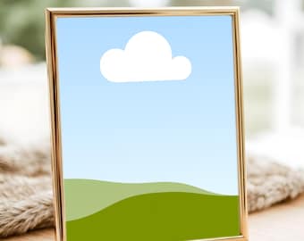 8x10 Sign Mockup, Canva Template + JPG, Baby Shower Menu, Cards and Gifts, Wedding Signage