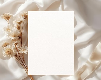 Greeting Card / Invitation Mockup: Canva Smart Frame Template (Digital Download)