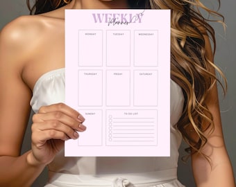 US Letter Page Mockup – Woman Holding Paper, Canva Template + JPG. Digital Download