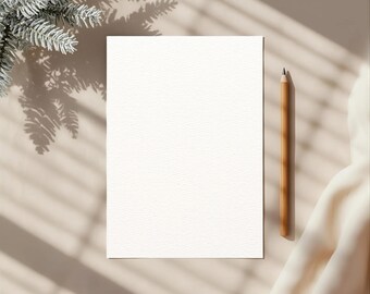 20 Winter Flat Paper Page Mockup Bundle: US Letter, A4 Canva Templates
