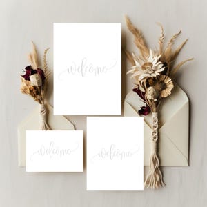 Wedding Invitation Suite Mockup Bundle – 50 Canva Templates | Boho Floral RSVP and Details Card Set | Smart Frame Drag & Drop | Exclusive