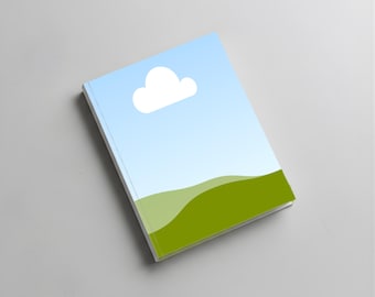 Book Mockup, Planner & Journal Cover, Hardcover, Canva Template + JPG, 4000x4000 px