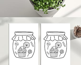 8 Coloring Page Mockup Bundle: Kids Worksheet & Printable Templates (Canva)