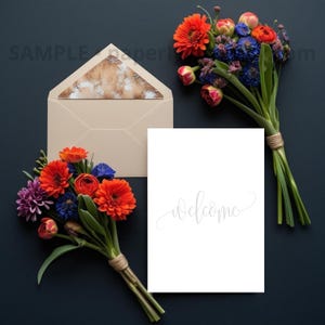 Maquetas de tarjetas / 25 plantillas de Canva con estética floral oscura holandesa / Marco inteligente / Paquete de diseño de tarjetas de boda, invitación y felicitación / Tendencias