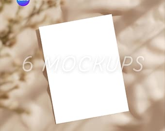 Planner & Worksheet Mockup Bundle | 6 Canva Smart Frame Templates | Paper, Resume, Checklist, Journal, 4000x4000px