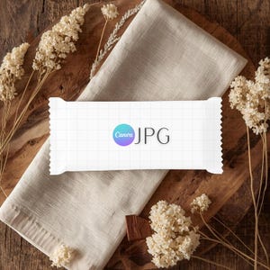 Rustic Chocolate Bar Mockup: Editable Canva Template + JPG For Other Programms (4000x4000px), Digital Download