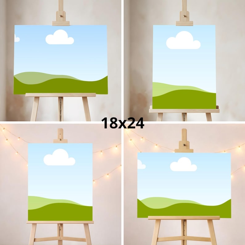 Party-Mockup-Bundle, minimalistische neutrale Babyparty, Geburtstag, 55 Canva-Vorlagen, monatlicher Gratis-Bonus Bild 4