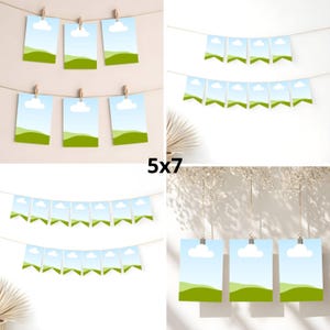 Party-Mockup-Bundle, minimalistische neutrale Babyparty, Geburtstag, 55 Canva-Vorlagen, monatlicher Gratis-Bonus Bild 9