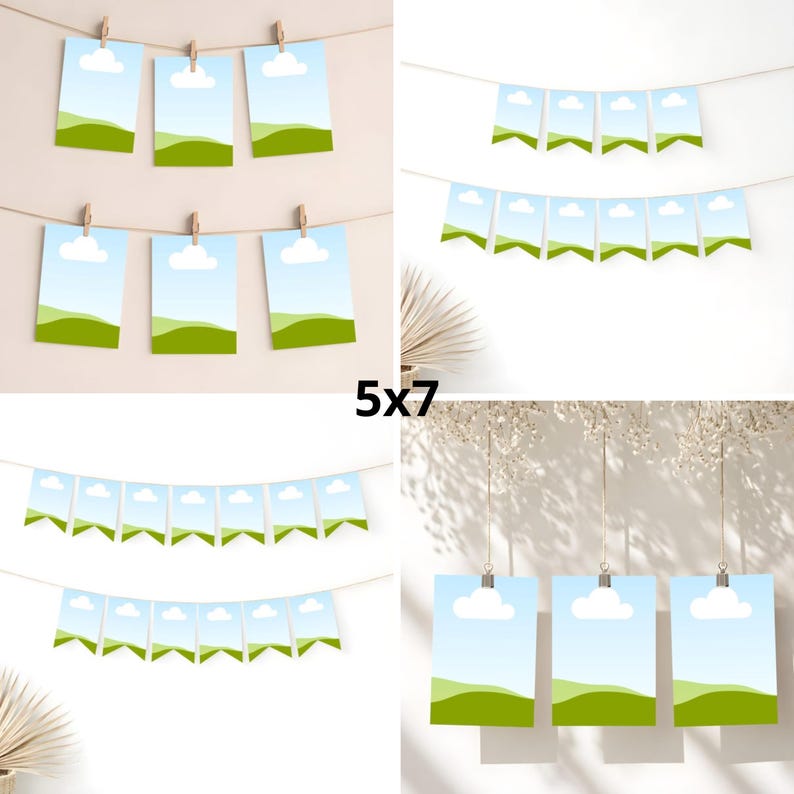 Party-Mockup-Bundle, minimalistische neutrale Babyparty, Geburtstag, 55 Canva-Vorlagen, monatlicher Gratis-Bonus Bild 9