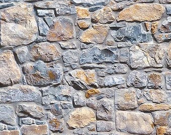 1/12 1/24 1/48 Dollhouse Rustic Natural Decorative Stone Wall Cladding Seamless - DIGITAL Printable Instant Download