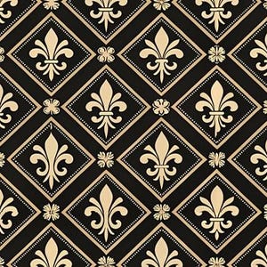 1/6 1/12 1/24 Puppenhaus Miniaturen Gothic Barock Gold Diamant Muster auf schwarz Tapete Nahtlos - DIGITAL druckbare sofort Download