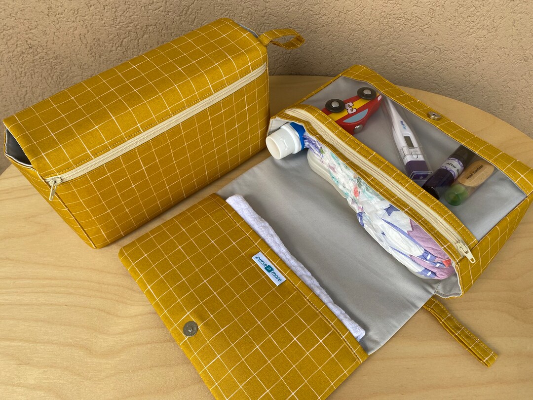 Aerial Clay Diaper Bag Mustard Diaper Clutch Baby Bag Etsy