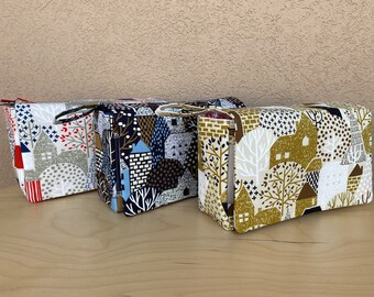 Villages and trees diaper bag with clear zipper pouch, nappy bag organizer, diaper purse, new parent gift, baby shower gift, diaper clutch