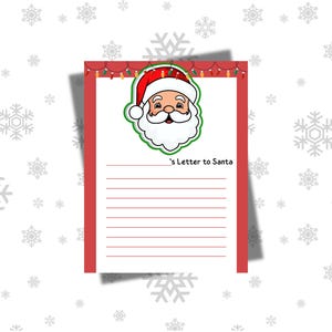 Página de carta a Papá Noel