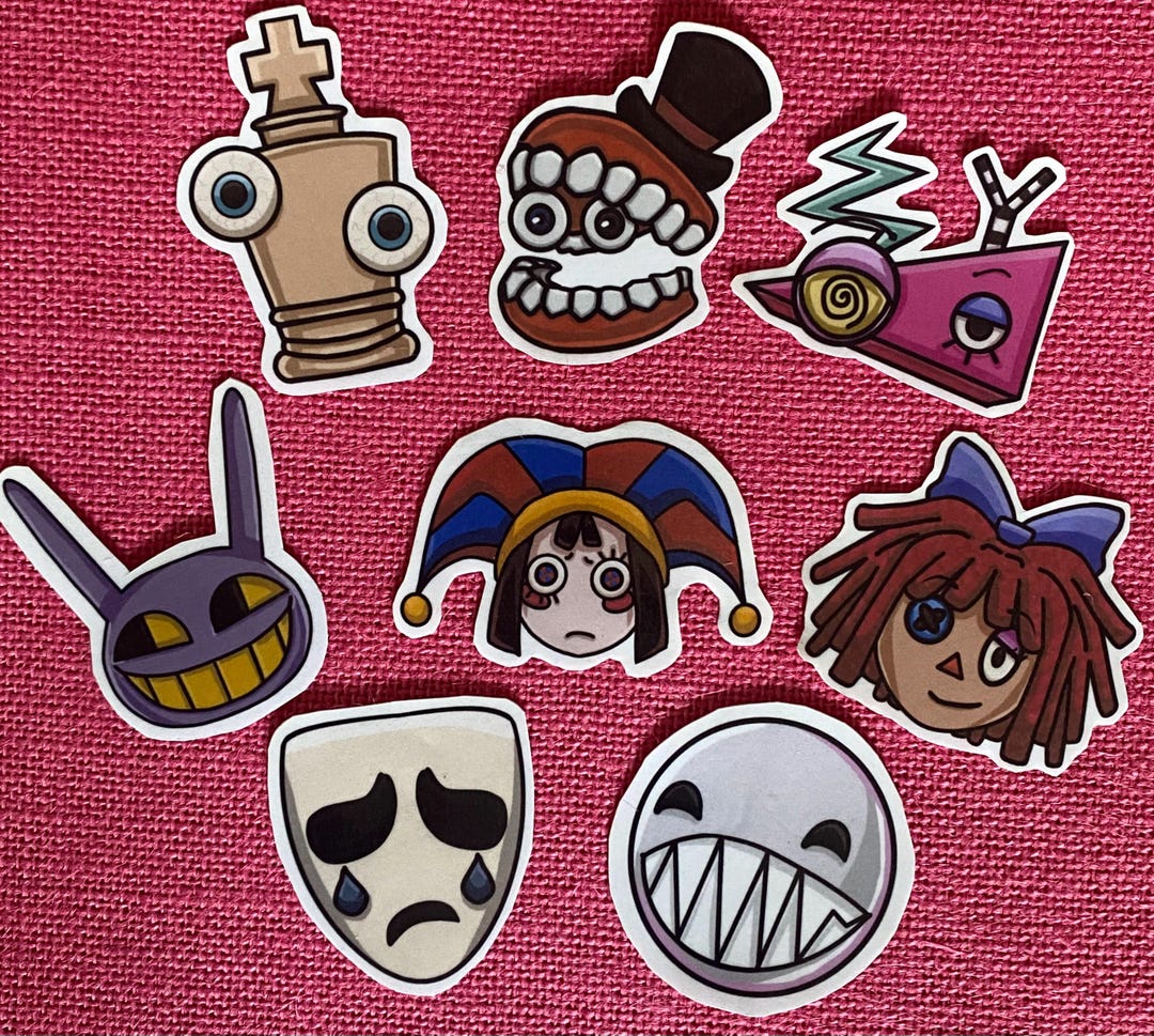The Amazing Digital Circus Stickers | Pomni | Ragatha | Caine | Jax ...