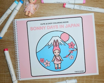 Sonnig Tage in Japan - Bold & Easy Malbuch
