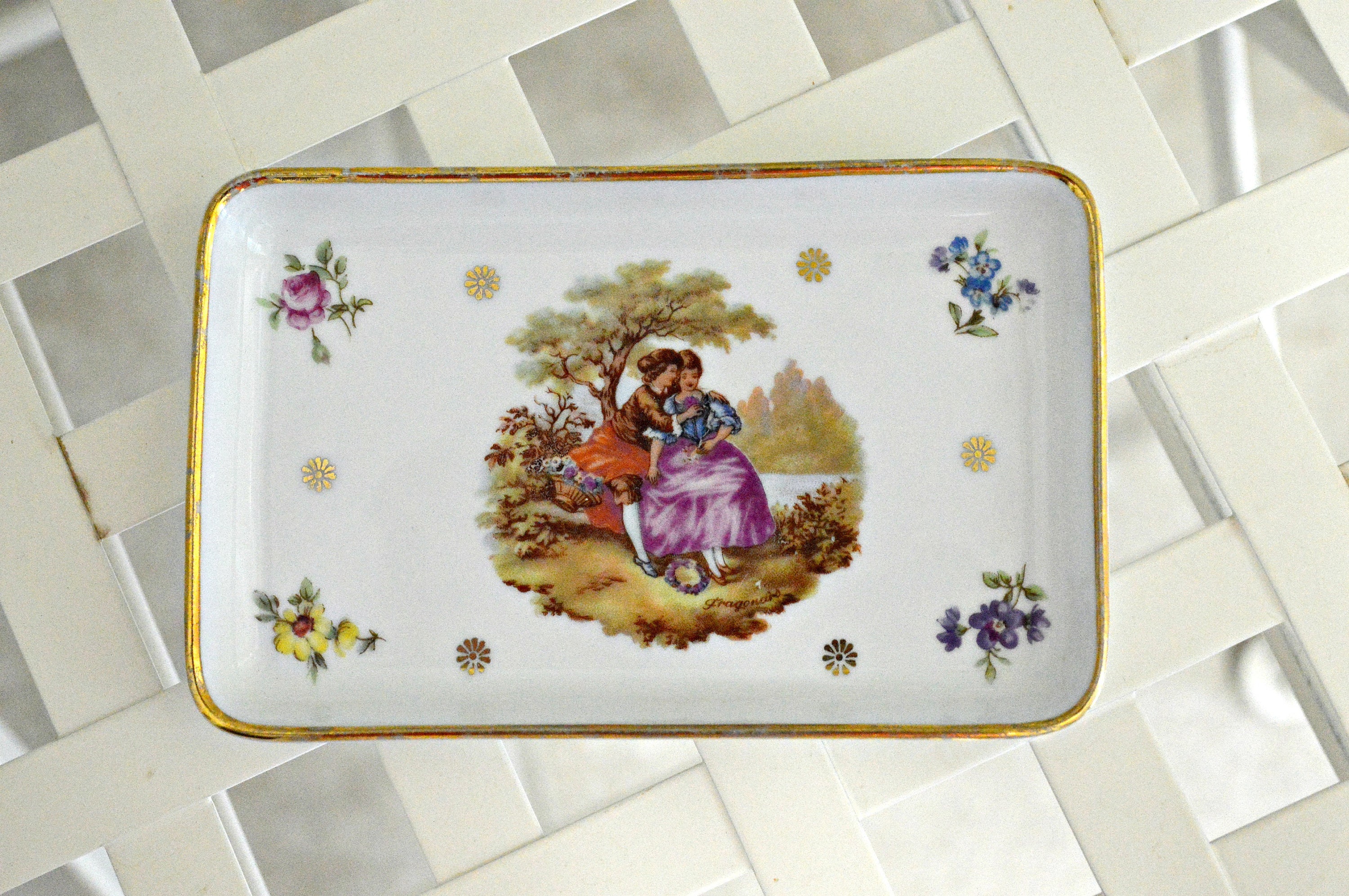 Antique Small Limoges Tray Vintage Jewelry Dish Trinket Etsy