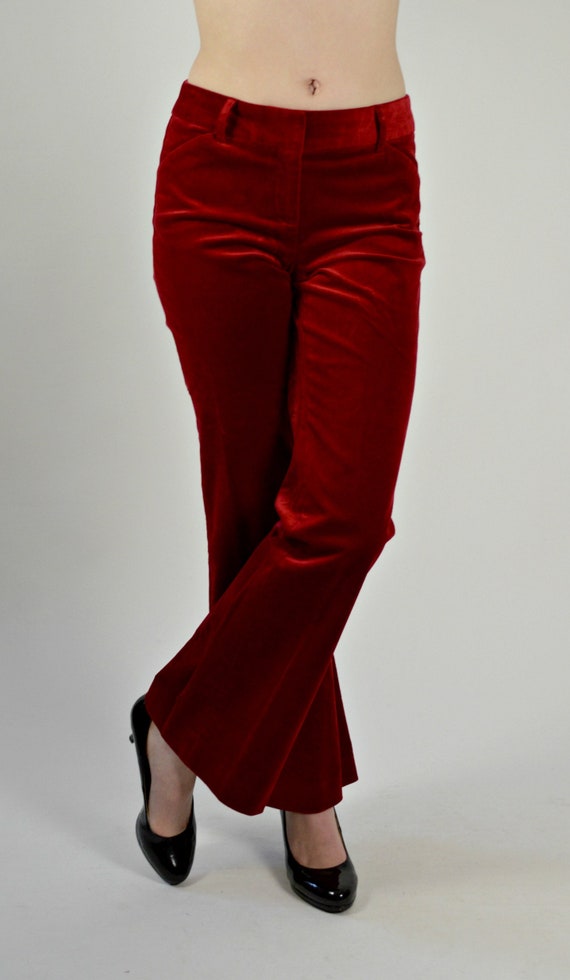 red velvet jeans