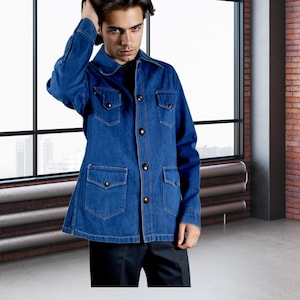 Vintage 1960s Lee Jacket, Everyday Oversize Denim Jacket, Unisex Boyfriend Style, Band Clothing, Hippie Rock n Roll