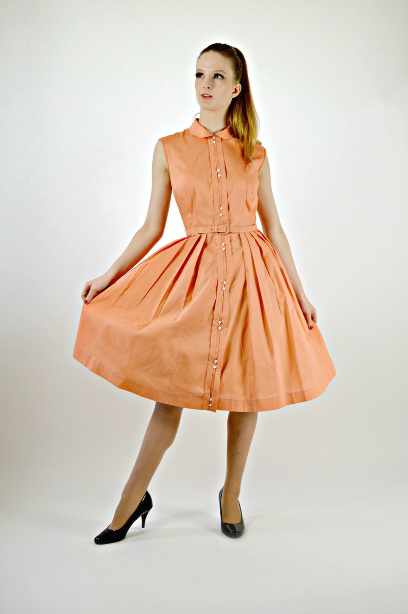 orange easter dress