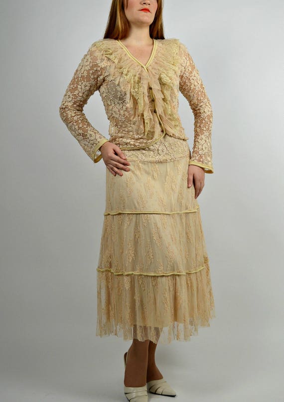 Lace Dress,  Boho Style Dress, Victorian Style Dre